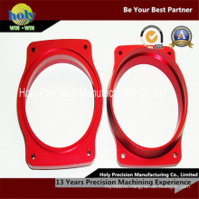 CNC Machining Aluminum Frame with Red Anodized